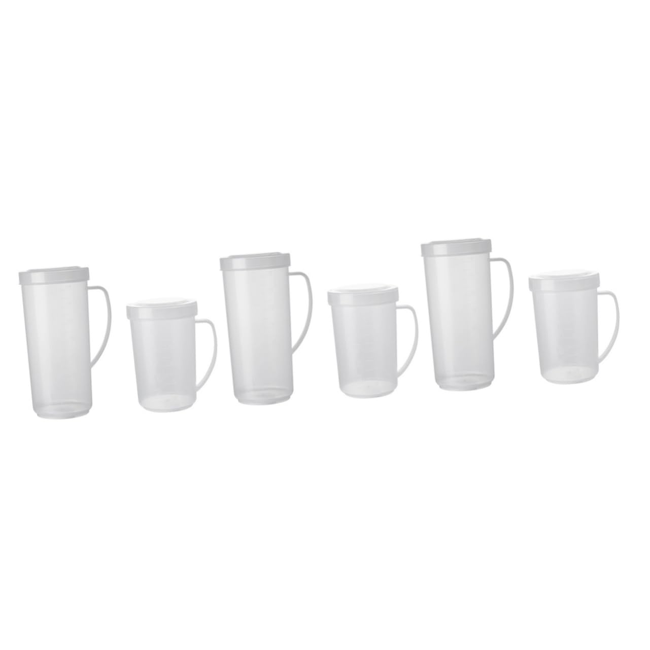 Alipis 6 Pz tazza contenitori per alimenti brocca di tè caffettiera brocca di caffè stoviglie per la casa cibo misurino utensili da cucina contenitore lattiera plastica Riutilizzabile