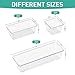 WOWBOX 6 Pack Clear Drawer Organizer Set, Acrylic Drawer Storage Trays, Storage Bins for Makeup, Cosmetics, Jewelries, Utensils, Gadgets, Office