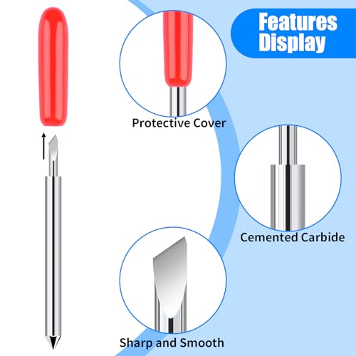 40 pcs replacement cutting blades fine point blade compatible with explore air 2air 3makermaker 3 20 pcs standard blades 10 pcs deep cutting blades and 10 pcs fine point blades