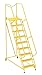 Vestil LAD-MM-9-P-YL Maintenance Ladder Perforated 9-Step Yellow