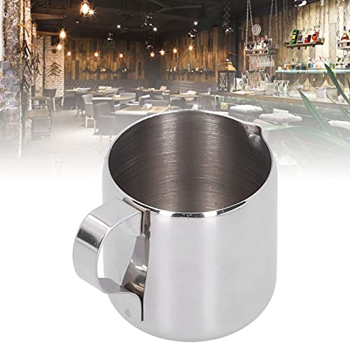 Sxhlseller Jarra de café de 60 ml, Taza de Espuma de Leche de Acero Inoxidable 304, Jarra de Leche, Taza de espumador de… - Imagen 8