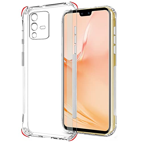 Image of TheGiftKart Best Camera Protection Back Cover Case for Vivo V23 Pro 5G | Ultra Clear Soft Case | Inbuilt Dust Plugs | Slim & Protective Back Case Cover for Vivo V23 Pro 5G (Silicone | Transparent)