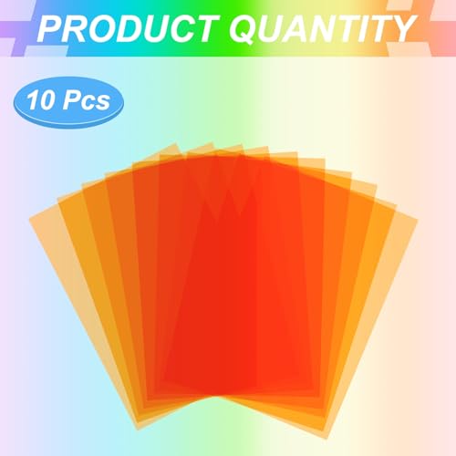 Filtre lumière gel de correction orange PATIKIL format A4 pour éclairage