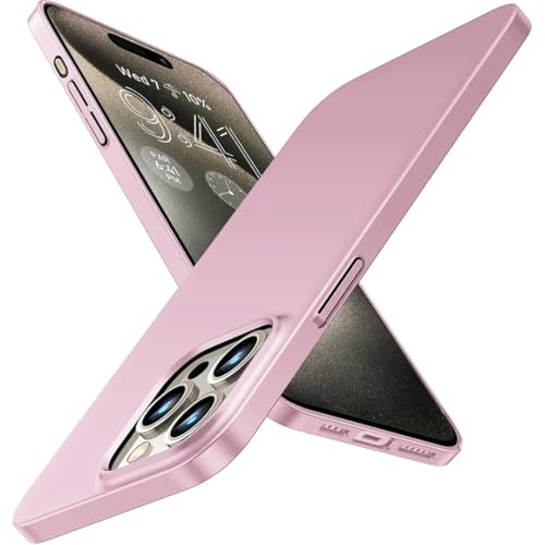 Coque iPhone 16 Plus mate givrée protection arrière rigide rose unie