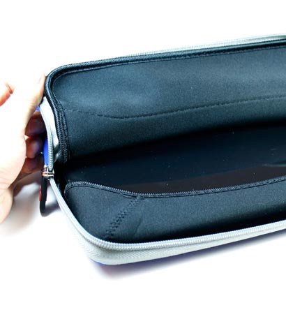 Blue Slim Design Soft Neoprene Carrying Cover Case With Extra Pocket For Pandigital Novel 7 Inch Color Multimedia White Ereader And Indlues A 4 Inch Determination Hand Strap #TOP3