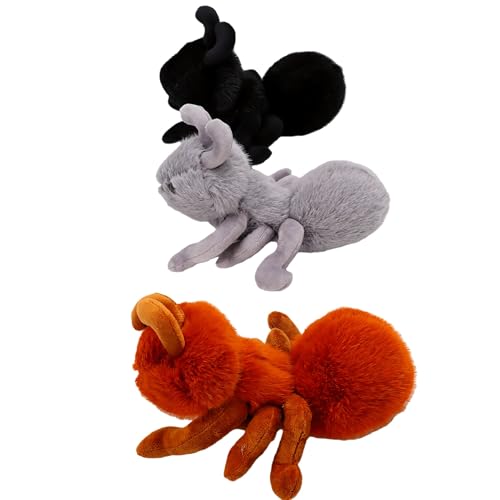 Muñecos de peluche realistas y esponjosos con acabados de alta costura lote de 3 piezas