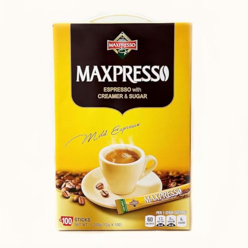 Maxpresso 3 in 1 Korean Instant Coffee Mix - Single Serve St...