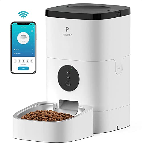 PETLIBRO WiFi Distributeur Croquettes Chat Automatique, 4L 2,4G WiFi Distributeur Croquettes, APP Contrôle, Max.10 Repas/Jour Cover