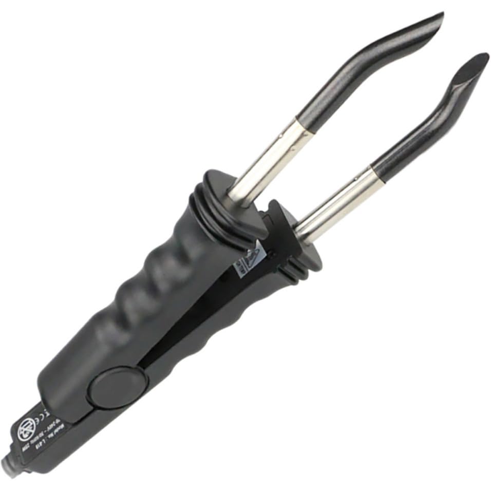 Pince pour extensions de cheveux à température réglable 25w en plastique noir