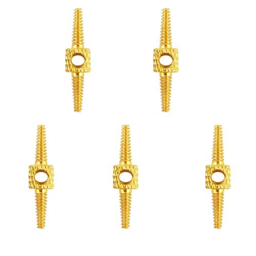 Sanmum 5 pieces Bicycle Internal Cable Routing Tool, Brake Hose Connector, Cycling Bike Cable Guide for Bicycle Frame Shift (Gold)
