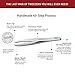 Professional Tweezers Diamond Slant Tip - Diamond Tip Tweezers for Men & Women - High Precision Design for Face, Eyebrow, Hair & Grooming - Stainless Steel Handmade Beauty Tool