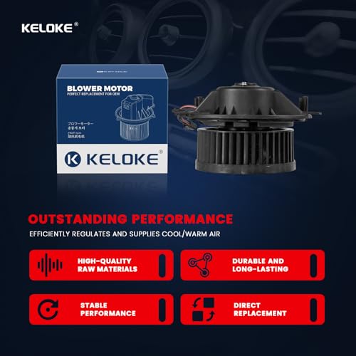 Image of KELOKE HVAC Heater Blower Motor Fan Fit for Audi & Volkswagen Vehicles