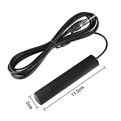 Car Antenna Car Stereo FM AM Radio Antenna Car Adhesive Mount Hidden Patch Antenna for Vehicle Truck SUV Car Stereo in Dash Head Unit CD Media Receiver Player Audio HD Radio Tuner Amplifier (3M)