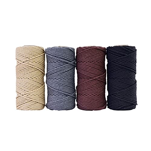Cuerda de algodón de 4mm para macramé que no se deshace ni daña las manos 6