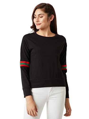 Image of Miss Chase Women's Black Boxy Sweatshirt