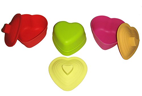 Generic Silicone Minute Cooker Heart 3piece
