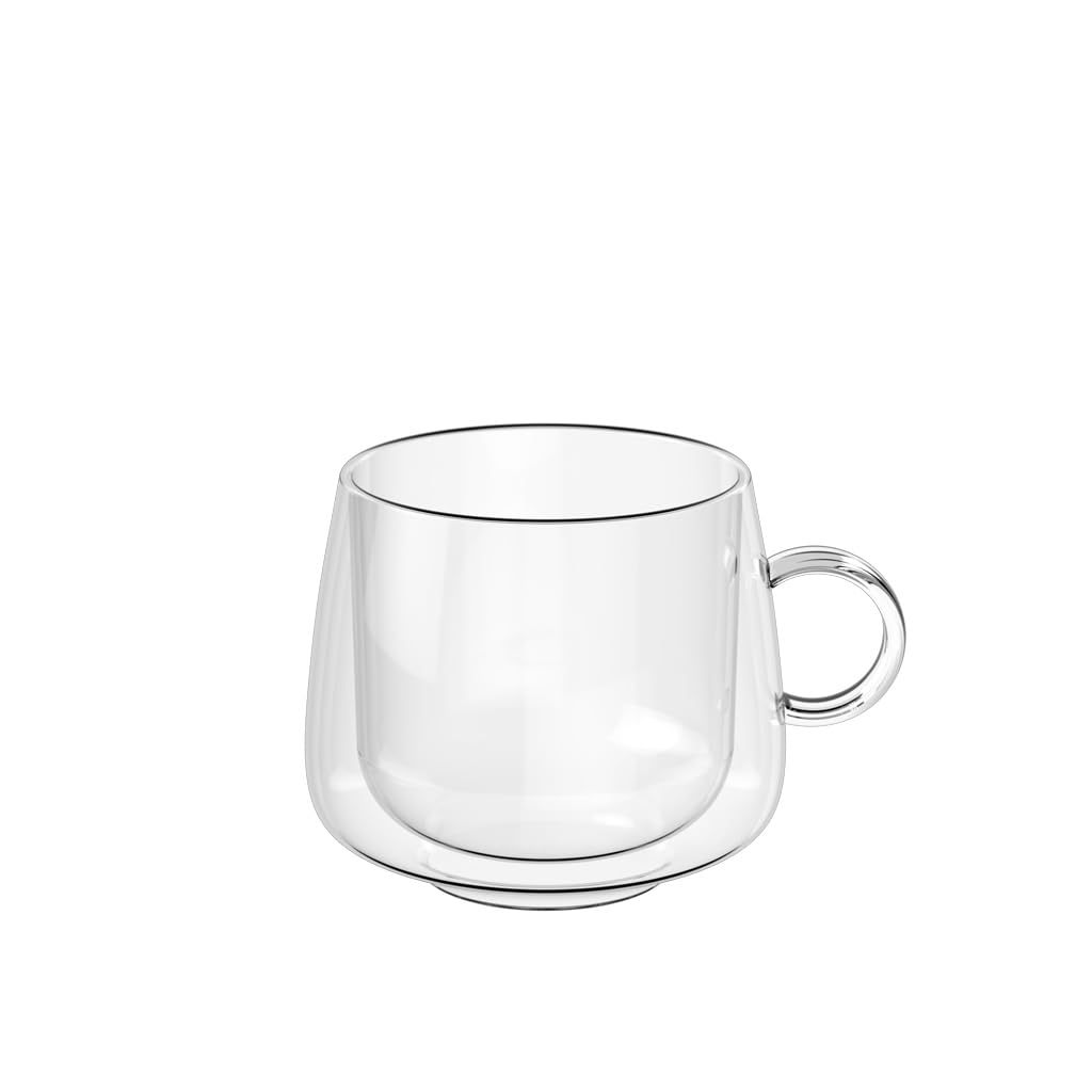 Villeroy & Boch – Artesano Hot&Cold Beverages vaso para cappuccino, set de 2 vasos de doble pared para bebidas frías y calientes, vidrio borosilicato, apto para lavavajillas, apto para microondas