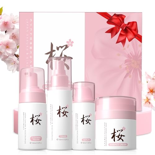 BeauBase Sakura Skincare Kit, Rutina de Cuidado Facial 4 unidades
