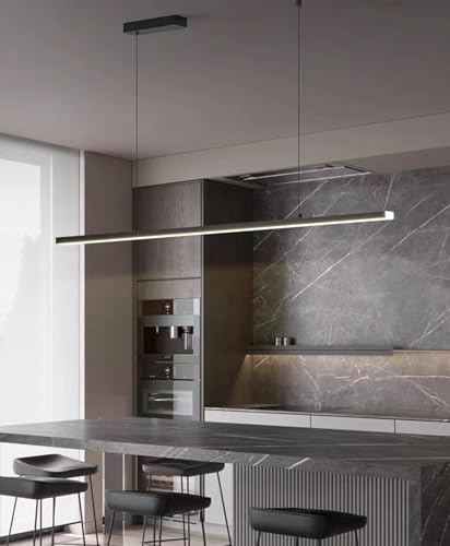 Suspension LED dimmable blanche avec télécommande pour éclairage chic de salle à manger