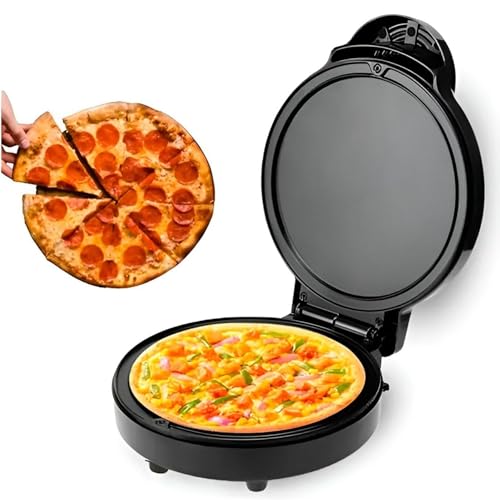 Máquina Mini Forno Grill Elétrico Redondo 110v ou 220v 1000W Ideal Para Pizza Churrasco Legumes Ovos (110V)
