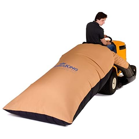 TerraKing 54 Cu. Ft. Pro Leaf Bag - 120-inch Opening – For 2 Bag Material collection systems – Ride-On Lawnmowers - Heavy Duty Material – Nylon Bottom - Fast & Easy Leaf Collection [ST95084] Cover