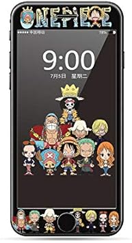 Amazon ワンピース 強化膜 強化ガラスフィルム 漫画 One Piece ガラスフィルム スマホ画面保護フィルム 可愛いデザイン 可愛いアイフォンガラスフィルム Black Iphone 7 8 スクリーンプロテクター 通販