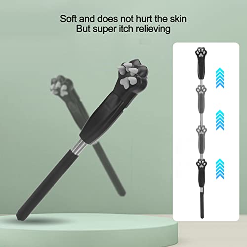 Coçador de Costas Garra de Gato Lindo e Extensível de Aço Inoxidável Ferramenta de Massagem Telescóp