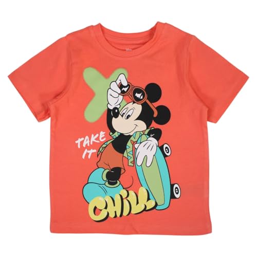 Disney Mickey, T Shirt, Garçon, Fille, (4 à 10 Ans), Polo, Débardeur, Chemise, Imprimé, Vêtements, Unisexe, Enfants, Sport, Respirant, Modèle DIS MFB...