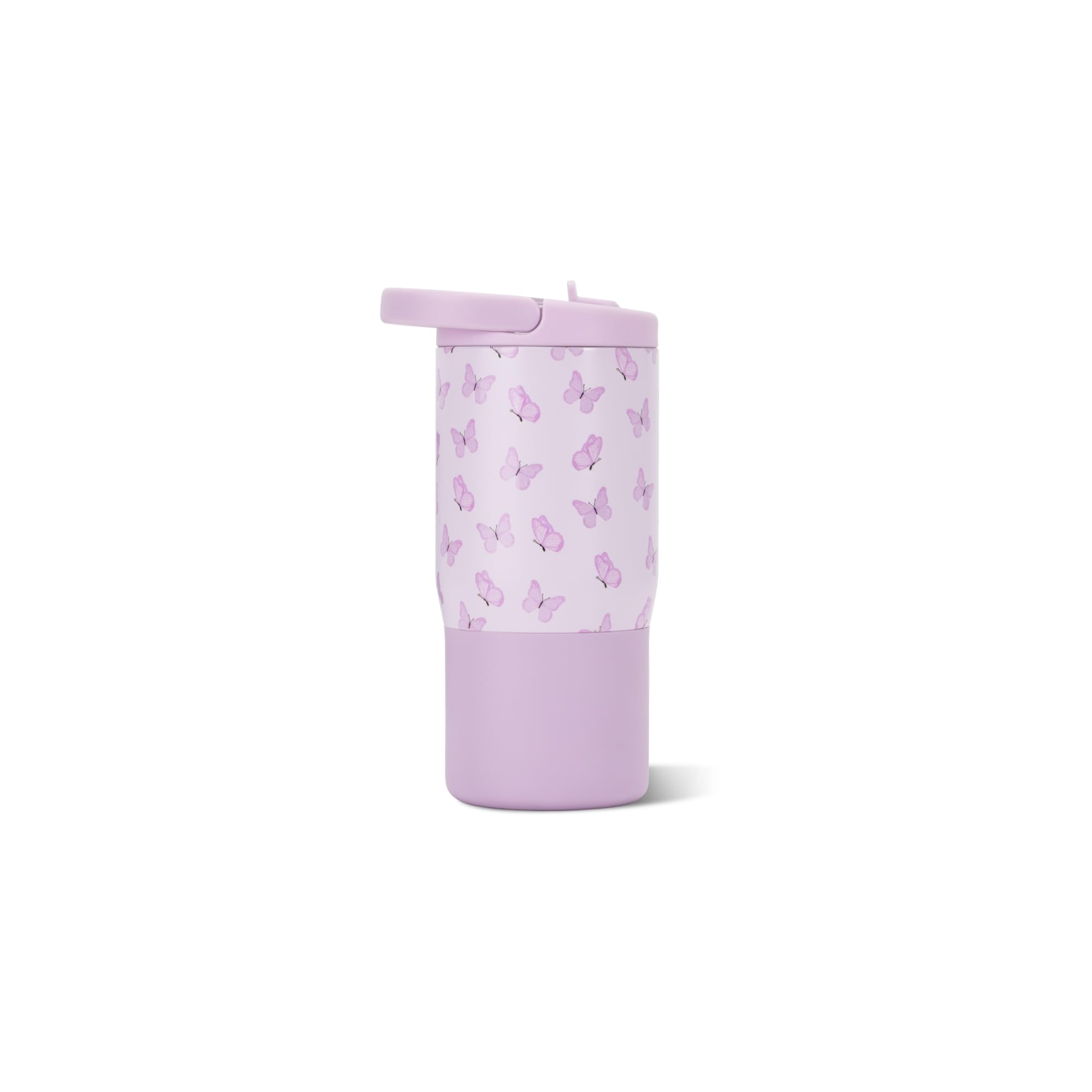 HydroJug Sport 14 oz For Kids 4+ Water Bottle with Straw, Flutter