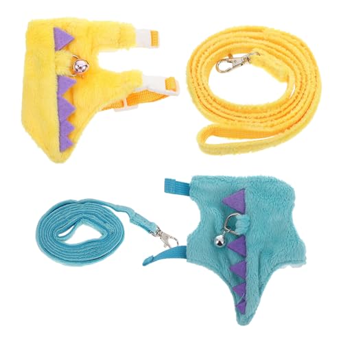 Arnés y correa para hurón y conejo: chaleco ajustable de peluche 2