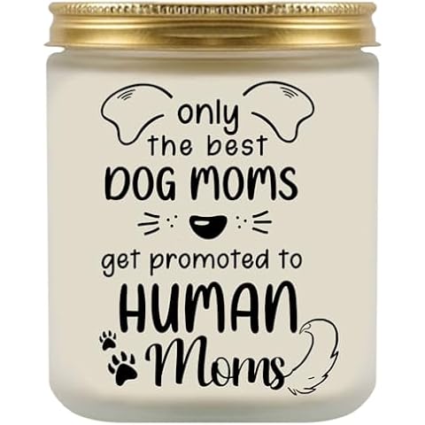 New Mom Gifts, Mom to Be Gift, Best Gifts for Expecting Mom, Pregnancy Gifts for First Time Moms, Funny Dog Mom Gifts for Pregnant Mom, New Mom Candle Cover