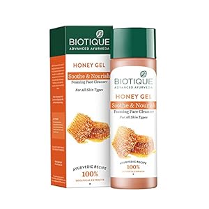 Biotique Honey Gel Soothe & Nourish Foaming Face Cleanser For All Skin Types, 120ml