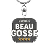 Multicolore STC Porte cles metal humo beau gosse