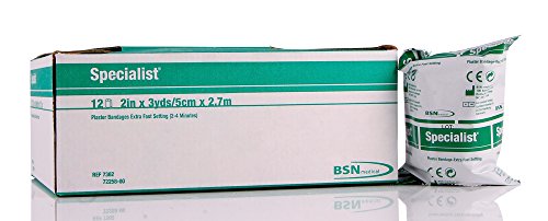 Bsn Specialist Plaster Bandages, Extra Fast 2" X 3 Yards, Box Of 12 #TOP22