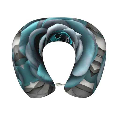 Almohada de Viaje de Espuma Viscoelástica Negra miniatura 1