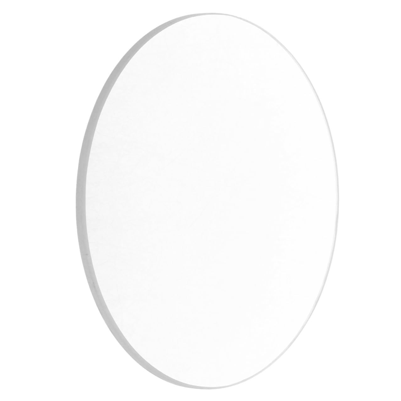 Lente in Vetro Biconvessa 10 Cm Diametro Lunghezza Focale 300 Mm, Lente Ottica per Esperimenti Scientifici e Laboratori Didattici, Vetro Trasparente Bordi Smussati per Imaging