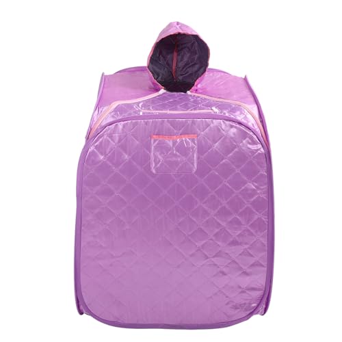 Image of TARSHYRY Portable Steam Sauna, Folding Personal Sauna Tent with Remote Control, 2L Steam Pot, 9 Gear Configurations, for Home Indoor Use (Light Purple)
