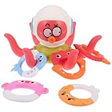 Compact et léger, ce est facile à emporter en vacances, en pique- ou pour s'amuser au bord de la piscine. de bain pieuvre pour bébé, jeu de lancer d'eau