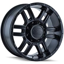 Ion Alloy 179 Matte Black Wheel 16 x 8. inches /8 x 165 mm, 10 mm Offset