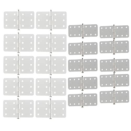 logyues 2 Sizes RC Airplane Nylon Hinges Model Replacement Parts Airplane Fixed Wing Set of 20