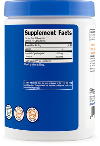 Nutricost NAC + Glycine Powder