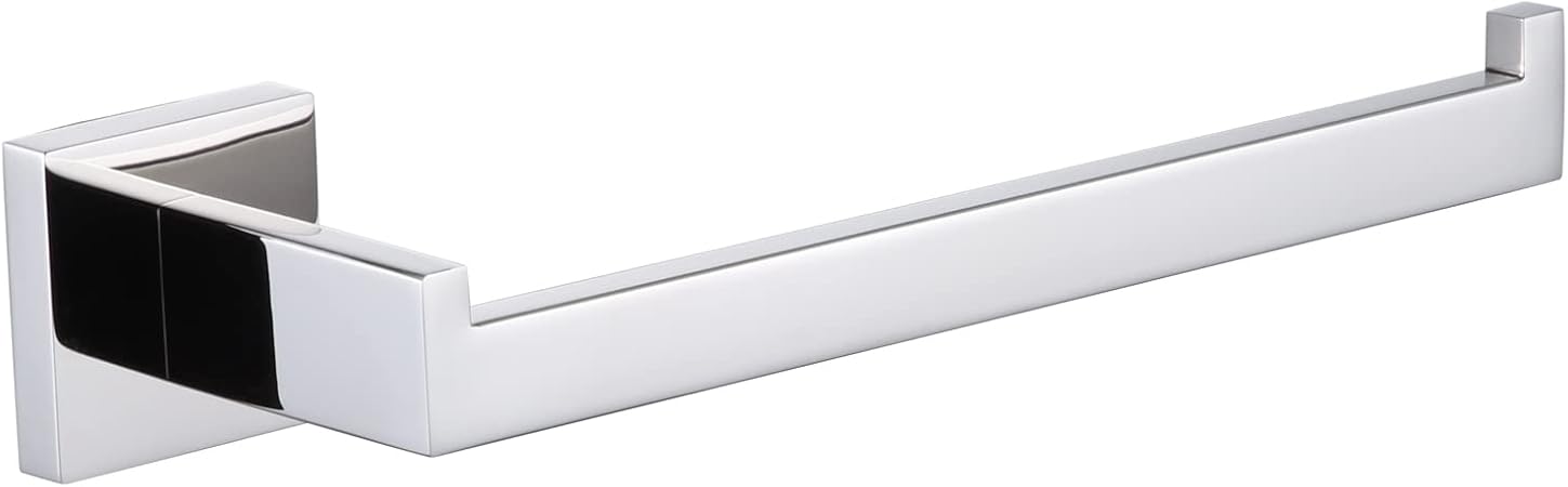 KOKOSIRI Towel Bar Shiny Chrome Hand Towel Ring Holder for Bathroom