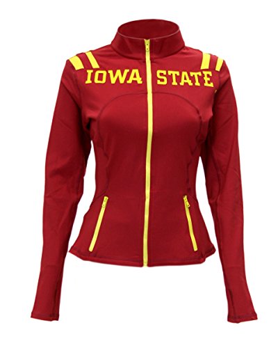 Twin Vision Activewear Iowa State Cyclones NCAA Women's Yoga Track Jacket (Large)