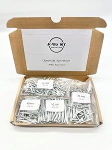 Jones DIY Clout Nails 190 Stück Sortiment