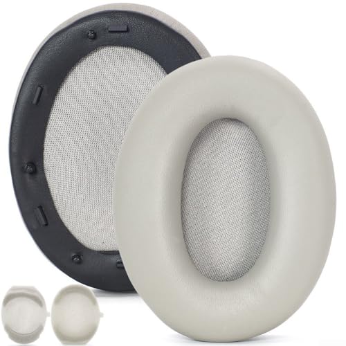 ComfyHarbor Almohadillas de repuesto para Sony WH-1000XM3: Cojines de cuero PU suave en negro cómodos cojines con aislamiento de ruido (dorado)