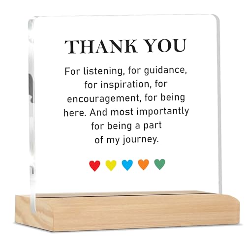 Image of Giftplease Mentor Plaque with Wooden Stand Personalized Gift for Mentor, Coach, Teacher, Appreciation Keepsake, Clear Desk Decor, Inspirational Thank You Gift, Office Table Display MP 72