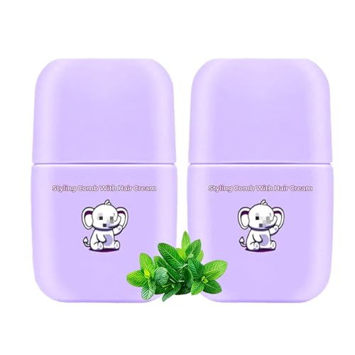 Peine con cera para cabello 80ml, 2 piezas miniatura 1