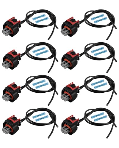 8PCS Injector Pigtail Connector PT3739 Fit for Chevy GM Vehicles 2017-2024 Multi-Purpose Pigtail Kit Fit for Duramax L5P Engine V8 6.6L Replace 19368140 1936-8140
