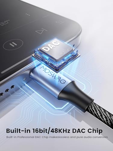 Cable adaptador USB C a Jack 3.5mm 2 m miniatura 3