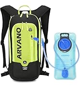Arvano Hydration Pack Backpack with 2L TPU Water Bladder, Small Bike Backpack for Men Women Light...